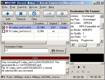 MP4/3GP Direct Maker screenshot 2