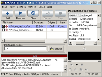 MP4/3GP Direct Maker screenshot 3