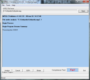 MPEG-2 Validator screenshot