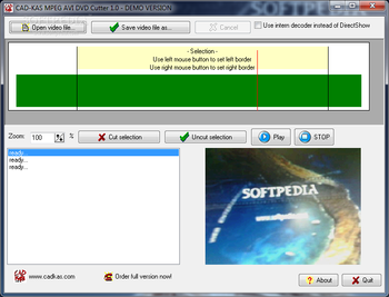 MPEG AVI DVD Cutter screenshot