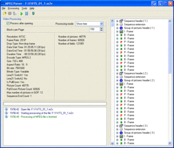 MPEG Parser screenshot