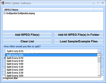 MPEG Splitter Software screenshot 2