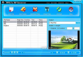 MPEG To 3GP Converter screenshot 3