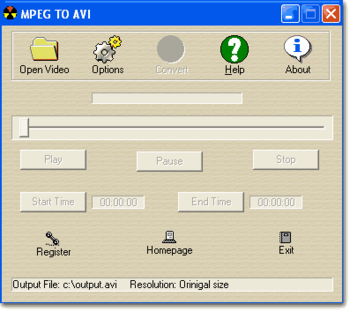 MPEG TO AVI screenshot 3