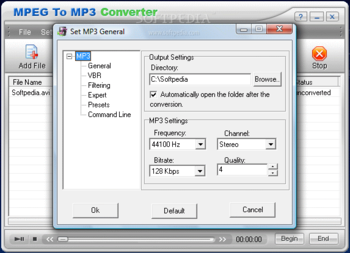 MPEG To MP3 Converter screenshot 3