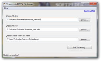 MPEG4 File Joiner screenshot