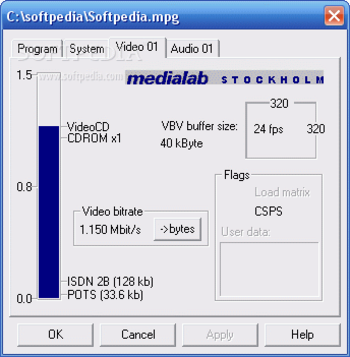 MpegProperties screenshot 3