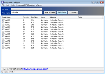 MpegWare CD Ripper screenshot