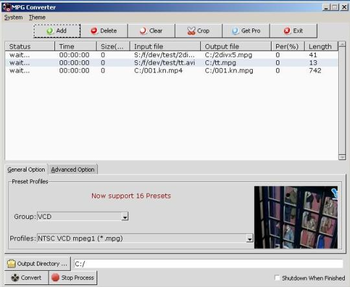 MPG Converter Pro screenshot