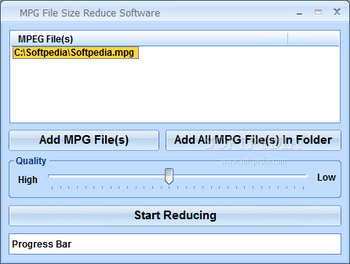 MPG File Size Reduce Software screenshot