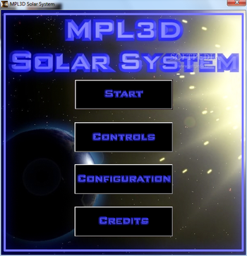MPL3D Solar System screenshot