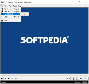 MPlayer for Windows screenshot