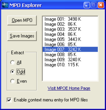MPO Explorer screenshot 2
