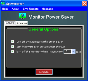 Mpowersaver screenshot