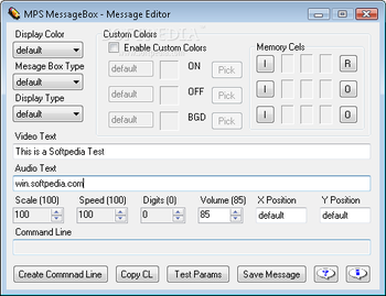 MPS MessageBox screenshot