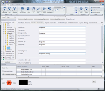 MPTagThat the MediaPortal Tag Editor screenshot 3