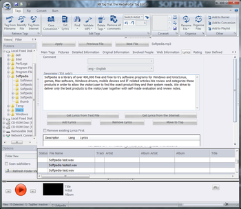 MPTagThat the MediaPortal Tag Editor screenshot 7