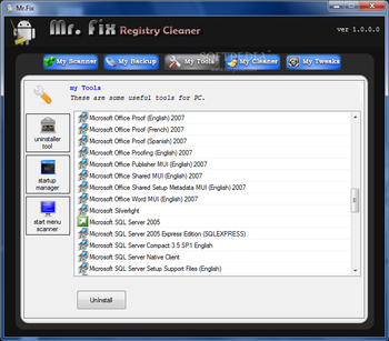 Mr Fix Registry Cleaner screenshot 3