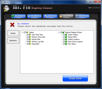 Mr Fix Registry Cleaner screenshot 4