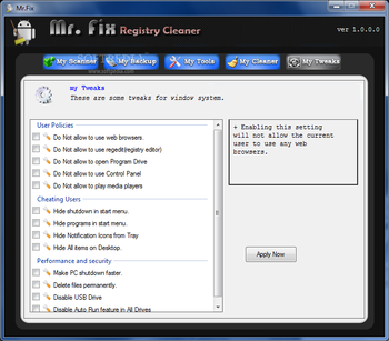 Mr Fix Registry Cleaner screenshot 5