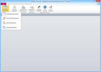 MRAM - Manual Handling Risk Assessment Management screenshot