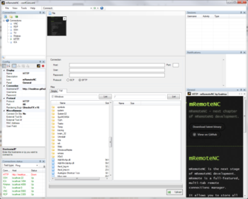 mRemoteNC screenshot 2