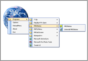 MRFlyMenu screenshot
