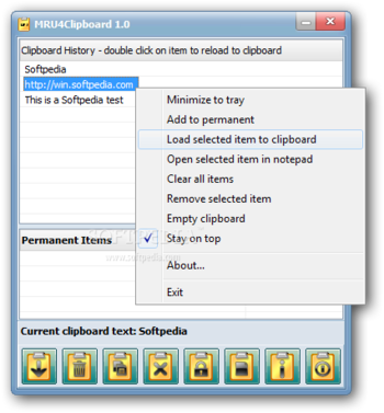 MRU4Clipboard screenshot