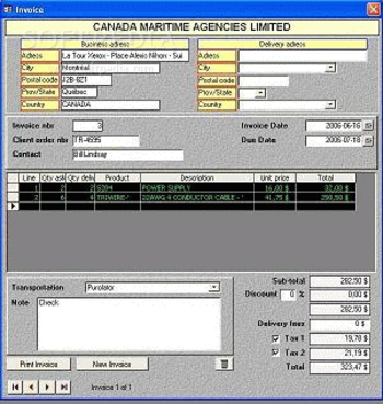 MS Access Customer Template screenshot 3