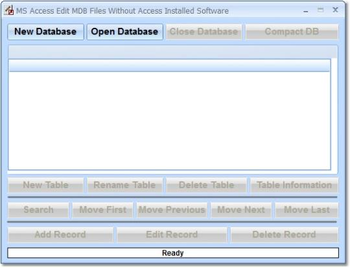 MS Access Edit MDB Files Without Access Installed Software screenshot