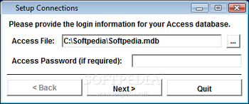 MS Access Editor Software screenshot