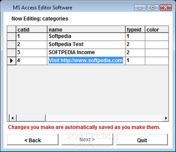 MS Access Editor Software screenshot 2