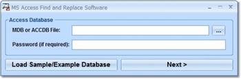 MS Access Find and Replace Software screenshot