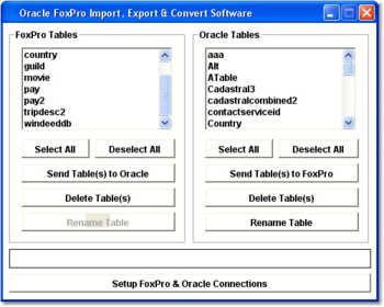 MS Access FoxPro Import, Export & Convert Software screenshot 3