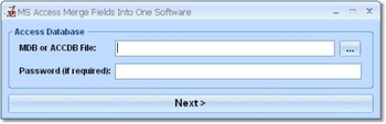 MS Access Merge Fields Into One Software screenshot