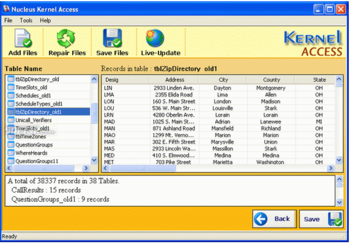 MS Access Recovery screenshot 3
