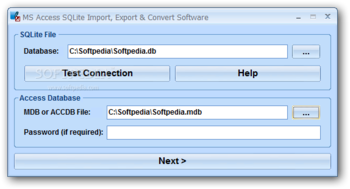 MS Access SQLite Import, Export & Convert Software screenshot