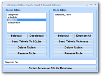 MS Access SQLite Import, Export & Convert Software screenshot 2