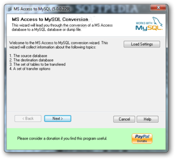 MS Access To MySQL screenshot