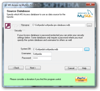 MS Access To MySQL screenshot 2