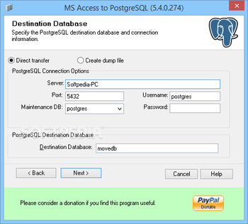MS Access To PostgreSQL screenshot 3