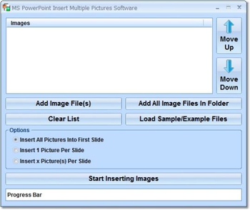 MS PowerPoint Insert Multiple Pictures Software screenshot