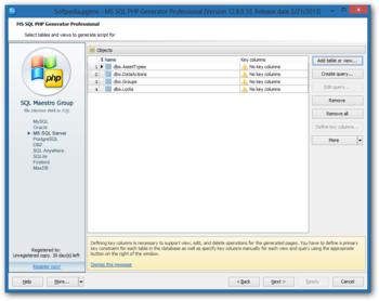 MS SQL PHP Generator Professional screenshot 2