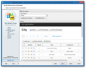 MS SQL PHP Generator Professional screenshot 4
