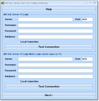 MS SQL Server Join Two Tables Software screenshot