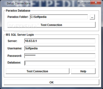 MS SQL Server Paradox Import, Export & Convert Software screenshot