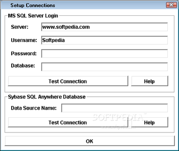 MS SQL Server Sybase SQL Anywhere Import, Export & Convert Software screenshot