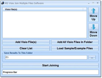 MS Visio Join Multiple Files Software screenshot