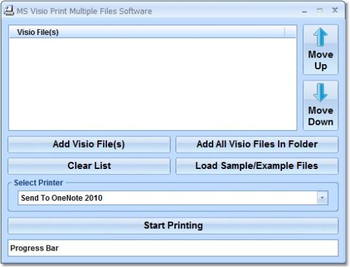 MS Visio Print Multiple Files Software screenshot