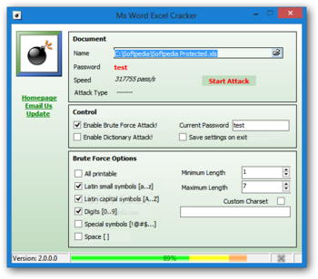 Ms Word Excel Cracker screenshot